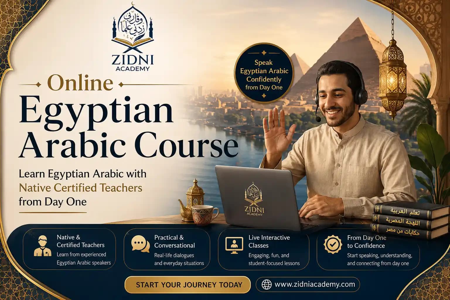 Online Egyptian Arabic Course — Learn Egyptian Arabic with Native Certified Teachers from Day One