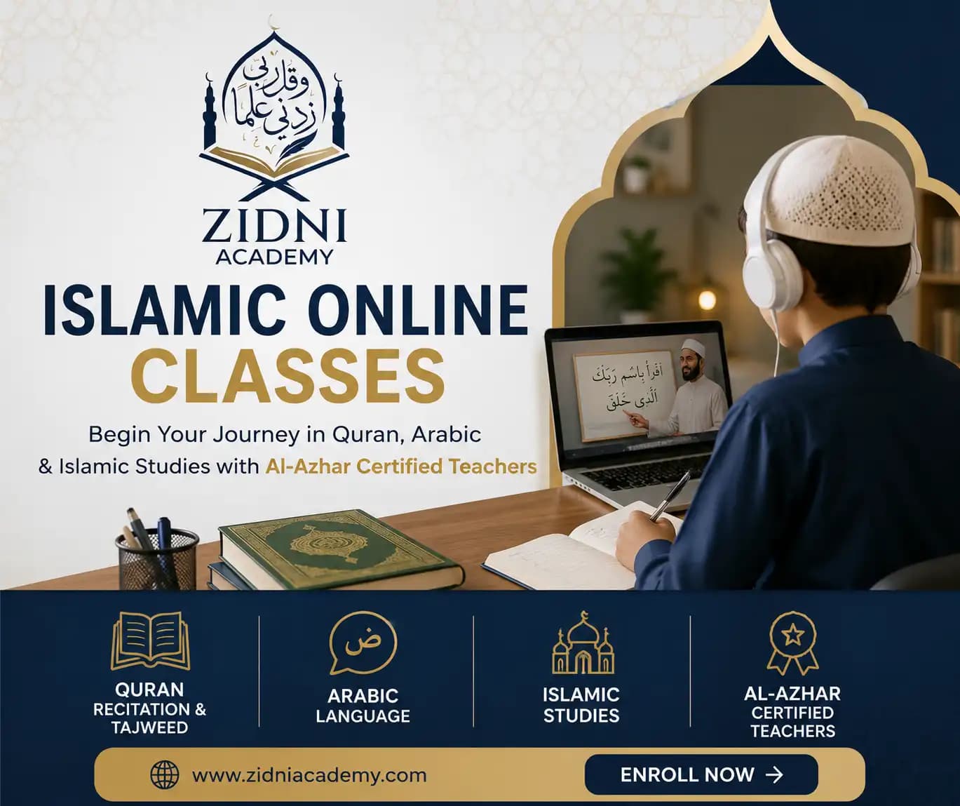 Islamic Online Classes — Begin Your Journey in Quran, Arabic & Islamic Studies with Al-Azhar Certified Teachers