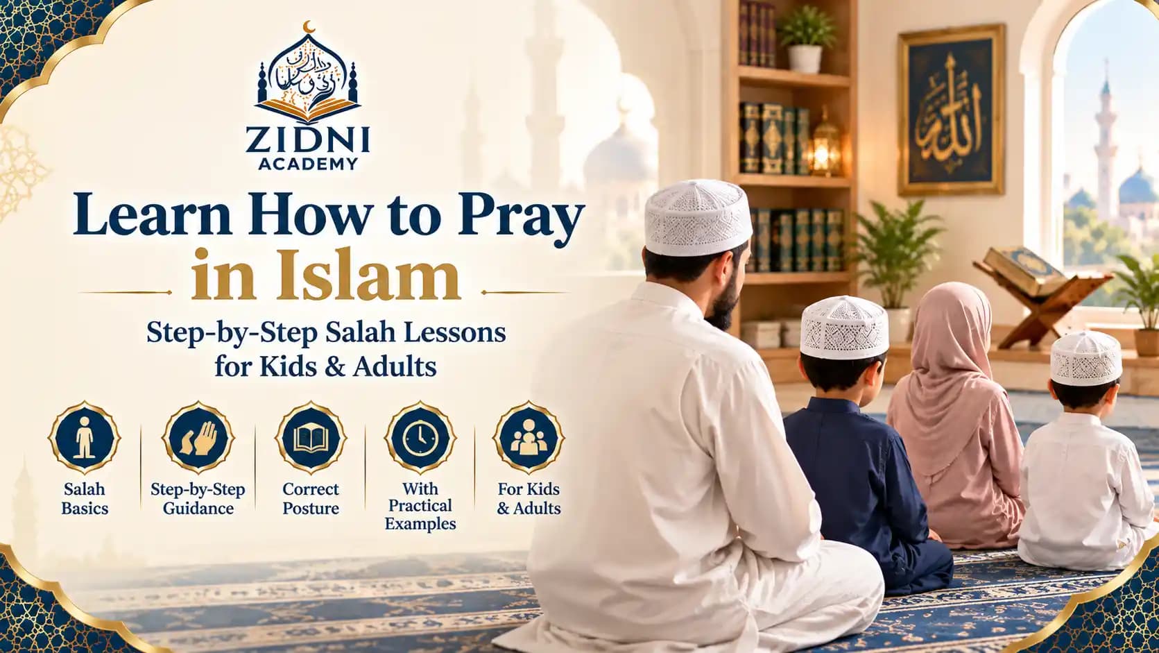 Learn How to Pray in Islam: Step-by-Step Salah Lessons for Kids & Adults